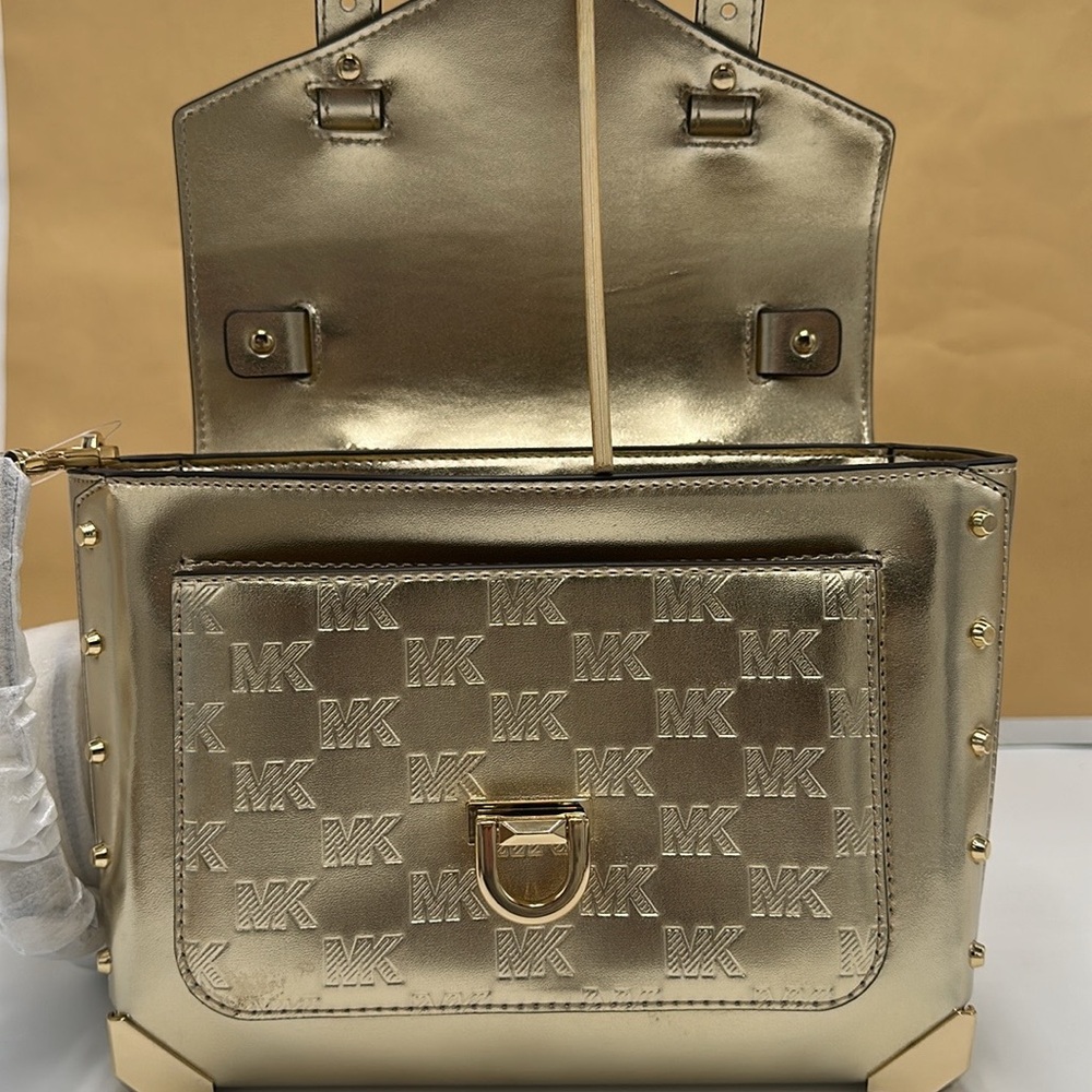 Michael Kors Manhattan Medium
Satchel Shoulder Crossbody bag MK
Pale Gold - Picture 4 of 14
